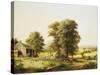 Summer Farm Scene-George Henry Durrie-Stretched Canvas