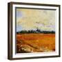 Summer Field-Lou Wall-Framed Giclee Print