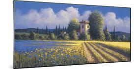 Summer Fields II-David Short-Mounted Giclee Print