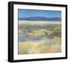 Summer Fields with Mountains-Jeannie Sellmer-Framed Giclee Print