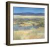 Summer Fields with Mountains-Jeannie Sellmer-Framed Giclee Print