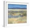 Summer Fields with Mountains-Jeannie Sellmer-Framed Giclee Print