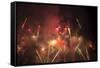 Summer fireworks show.-Stuart Westmorland-Framed Stretched Canvas