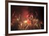 Summer fireworks show.-Stuart Westmorland-Framed Photographic Print