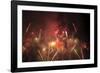 Summer fireworks show.-Stuart Westmorland-Framed Photographic Print