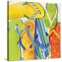 Summer Flip Flops-Mary Escobedo-Stretched Canvas