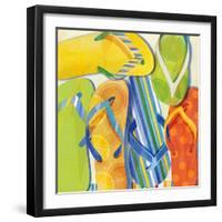 Summer Flip Flops-Mary Escobedo-Framed Art Print