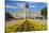 Summer flower-bed leading to South Dakota State Capitol and complex, Pierre, South Dakota, was b...-null-Stretched Canvas