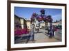 Summer Flower Display at Saltburn Station-Mark Sunderland-Framed Photographic Print