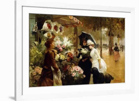 Summer Flowers, 1888-Louis de Schryver-Framed Giclee Print