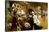 Summer Flowers, 1888-Louis de Schryver-Stretched Canvas