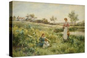 Summer Flowers. 1903-Alfred Glendening-Stretched Canvas