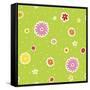 Summer Flowers and Stars I-Julie Goonan-Framed Stretched Canvas