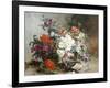 Summer Flowers Arranged in a Basket-Eugene Henri Cauchois-Framed Giclee Print