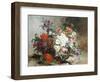 Summer Flowers Arranged in a Basket-Eugene Henri Cauchois-Framed Giclee Print