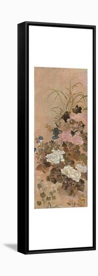 'Summer Flowers', c1615-Sôtatsu-Framed Stretched Canvas