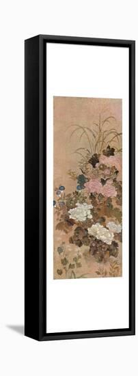 'Summer Flowers', c1615-Sôtatsu-Framed Stretched Canvas