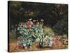 Summer Flowers in a Quiet Corner of a Garden, 1882-David Bates-Stretched Canvas