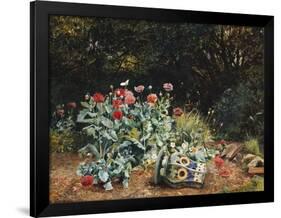 Summer Flowers in a Quiet Corner of a Garden, 1882-David Bates-Framed Giclee Print