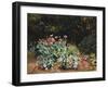 Summer Flowers in a Quiet Corner of a Garden, 1882-David Bates-Framed Giclee Print