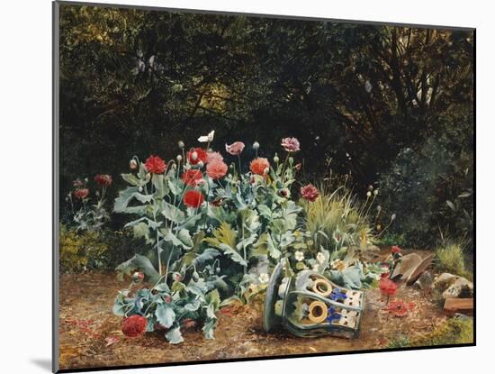 Summer Flowers in a Quiet Corner of a Garden, 1882-David Bates-Mounted Giclee Print