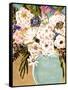 Summer Flowers in a Vase I-Karen Fields-Framed Stretched Canvas