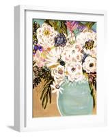 Summer Flowers in a Vase I-Karen Fields-Framed Art Print