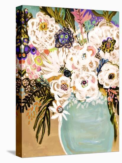 Summer Flowers in a Vase I-Karen Fields-Stretched Canvas