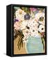 Summer Flowers in a Vase I-Karen Fields-Framed Stretched Canvas