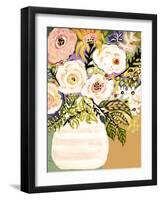 Summer Flowers in a Vase II-Karen Fields-Framed Art Print