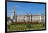 Summer flowers in front of Buckingham Palace in London, United Kingdom.-Michele Niles-Framed Photographic Print