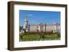 Summer flowers in front of Buckingham Palace in London, United Kingdom.-Michele Niles-Framed Photographic Print