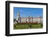 Summer flowers in front of Buckingham Palace in London, United Kingdom.-Michele Niles-Framed Photographic Print