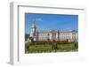 Summer flowers in front of Buckingham Palace in London, United Kingdom.-Michele Niles-Framed Photographic Print