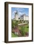 Summer flowers in the park of Chenonceau castle, UNESCO World Heritage Site, Chenonceaux, Indre-et--Francesco Vaninetti-Framed Photographic Print