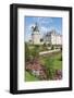 Summer flowers in the park of Chenonceau castle, UNESCO World Heritage Site, Chenonceaux, Indre-et--Francesco Vaninetti-Framed Photographic Print