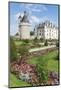 Summer flowers in the park of Chenonceau castle, UNESCO World Heritage Site, Chenonceaux, Indre-et--Francesco Vaninetti-Mounted Photographic Print