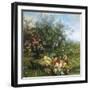 Summer Flowers on the River Bank-Jean Capeinick-Framed Giclee Print