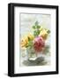 Summer, Flowers, Roses, Vase-Nora Frei-Framed Photographic Print