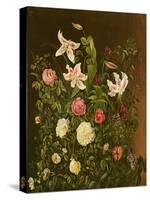 Summer Flowers-Johan Laurents Jensen-Stretched Canvas