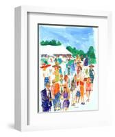 Summer Food Festival-Michael Paraskevas-Framed Art Print