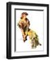 "Summer Frock,"August 3, 1935-Guy Hoff-Framed Giclee Print