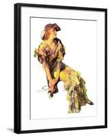 "Summer Frock,"August 3, 1935-Guy Hoff-Framed Giclee Print