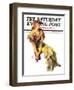 "Summer Frock," Saturday Evening Post Cover, August 3, 1935-Guy Hoff-Framed Giclee Print