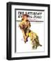 "Summer Frock," Saturday Evening Post Cover, August 3, 1935-Guy Hoff-Framed Giclee Print