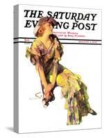 "Summer Frock," Saturday Evening Post Cover, August 3, 1935-Guy Hoff-Stretched Canvas