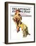 "Summer Frock," Saturday Evening Post Cover, August 3, 1935-Guy Hoff-Framed Giclee Print