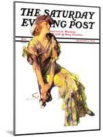 "Summer Frock," Saturday Evening Post Cover, August 3, 1935-Guy Hoff-Mounted Giclee Print