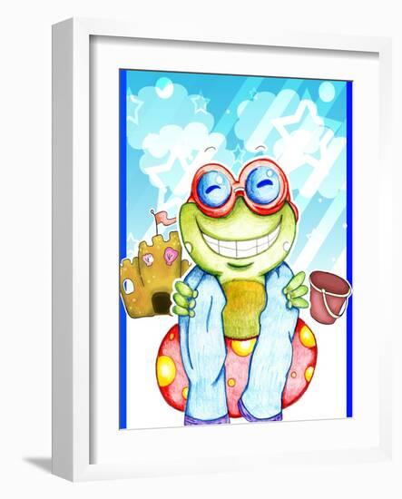 Summer Froggy-Valarie Wade-Framed Giclee Print