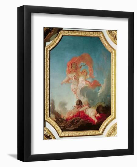 Summer, from a Series of the Four Seasons in the Salle du Conseil-Francois Boucher-Framed Premium Giclee Print